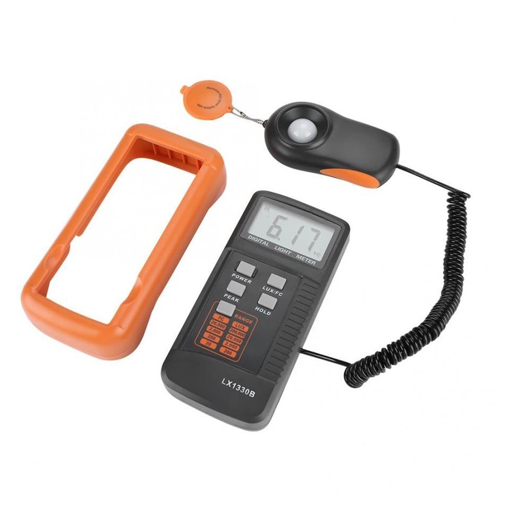 58GXCAAMOT Digital Lux Meter Digital Light Meter Handheld LCD Photographic Light Meter 0-200000 LUX Light Meter Illuminance Tester