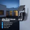 FONDAIL Solar Security Cameras Wireless Outdoor, 2K 360 View Solar Powered WiFi 3MP Security Camera for Home Security with Color Night Vision, PIR Detection, 2-Way Audio, Motion Alert, Easier to use view 3