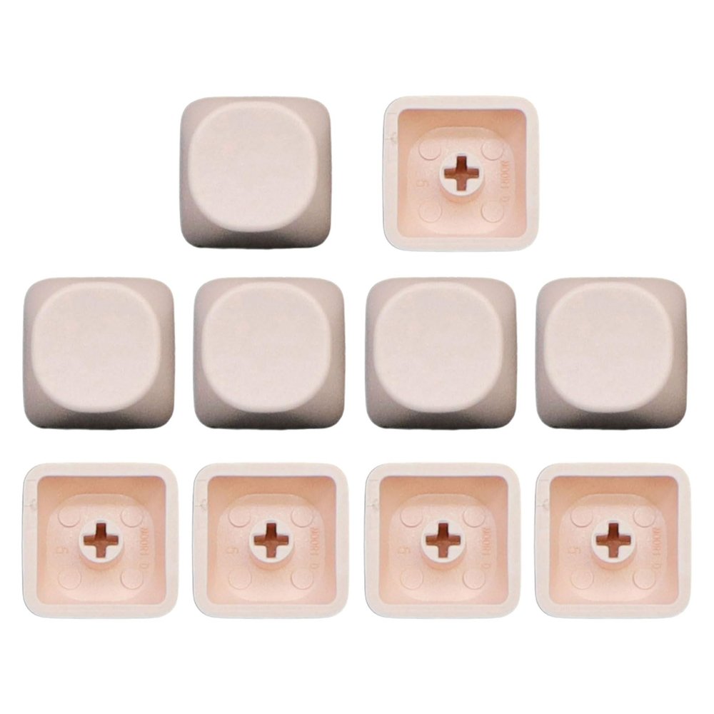 10Keys PBTs Keycap MOAs Height 1U Not Engraving Blanks Key Covers Unique Character Key Button for Mechanical Keyboards