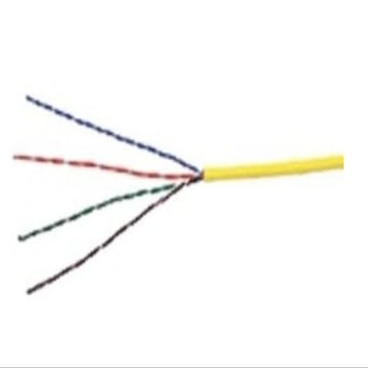 0E-CAT5RYW CAT5e Riser Cable  1000' Yellow, UTP, Solid Copper, CMR/FT4, Sunlight Resistant