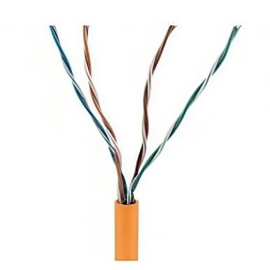0E-CAT5ROR CAT5e Riser Cable  1000' Orange, UTP, Solid Copper, CMR/FT4, Sunlight Resistant