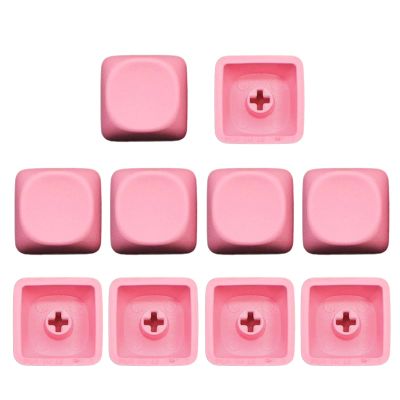10Keys PBTs Keycap MOAs Height 1U Not Engraving Blanks Key Covers Unique Character Key Button for Mechanical Keyboards
