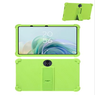 11.5" Case for TCL NXTPAPER 11 Plus Android Tablet (Model 9469X), Soft Silicone Kids Friendly Cover with Adjustable Stand, Drop-Proof (Green)