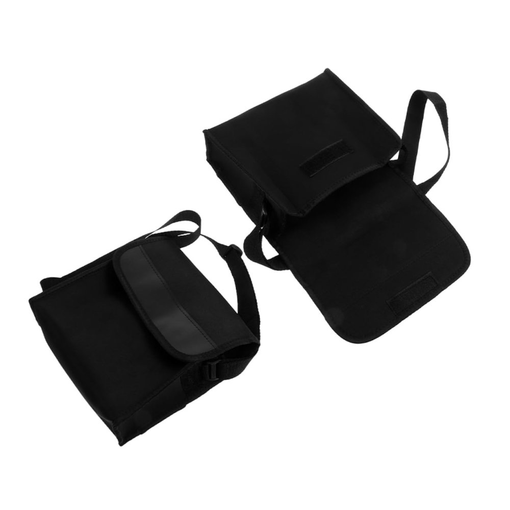 PartyKindom 2pcs Shock Absorbent Binoculars Backpack Scope Storage Bag Compact Travel Carry Case Black for Outdoor Activities
