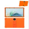 11.5" Case for TCL NXTPAPER 11 Plus Android Tablet (Model 9469X), Soft Silicone Kids Friendly Cover with Adjustable Stand, Drop-Proof (Orange) view 1