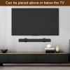 2 Set Soundbar Wall Mount Bracket, Universal Iron Speaker Mounting with Non-slip Pads, Hold up to 100Lbs, Stable Adjustable Soundbar Support Stand, Soundbar Mounts Under TV, Soundbar Shelf for Home view 2