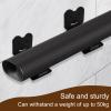2 Set Soundbar Wall Mount Bracket, Universal Iron Speaker Mounting with Non-slip Pads, Hold up to 100Lbs, Stable Adjustable Soundbar Support Stand, Soundbar Mounts Under TV, Soundbar Shelf for Home view 3