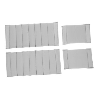 DOITOOL 4pcs Camera Case Dividers Vibration Pads Soft Padded Inserts Lining for Camera Bag Protection Grey