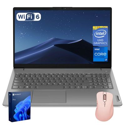 Lenovo V15 Business Laptop | 15.6" FHD Anti-Glare | Intel Core i7-13620H | 40GB RAM | 1TB SSD | HDMI | Numeric Keypad | Webcam | Wi-Fi 6 | Windows 11 Pro | Bundle with Thunderobot Wireless Mouse