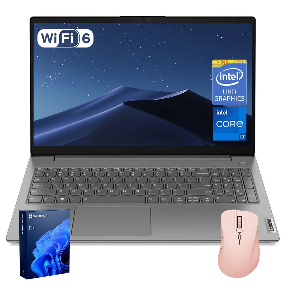 Lenovo V15 Business Laptop | 15.6" FHD Anti-Glare | Intel Core i7-13620H | 40GB RAM | 1TB SSD | HDMI | Numeric Keypad | Webcam | Wi-Fi 6 | Windows 11 Pro | Bundle with Thunderobot Wireless Mouse