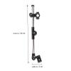 SOPOTUTU Bike Umbrella Holder Adjustable Stand ABS Stainless Steel Black view 4