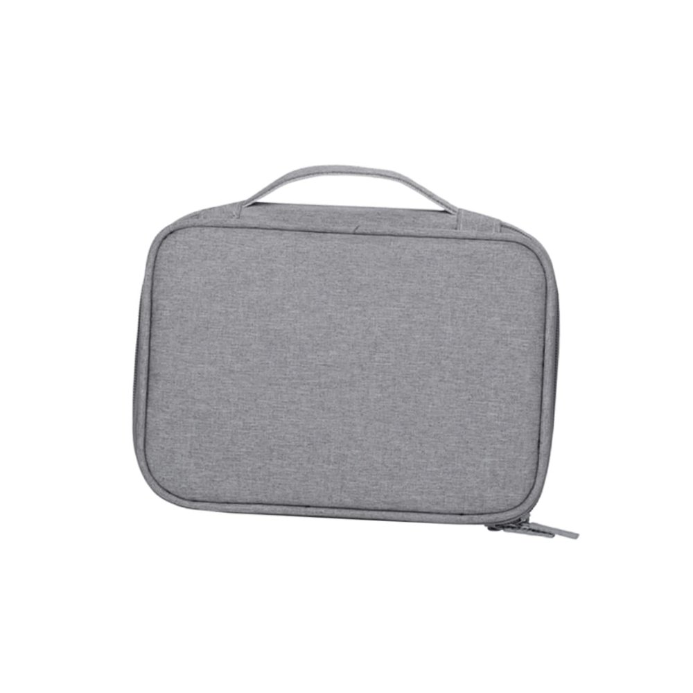 NUOBESTY Travel Electronics Organizer Bag Multifunctional Storage for USB Cables Earphones and Accessories Compact Design Single Layer Grey Pouch for Travel and Home Use