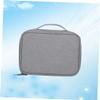 NUOBESTY Travel Electronics Organizer Bag Multifunctional Storage for USB Cables Earphones and Accessories Compact Design Single Layer Grey Pouch for Travel and Home Use view 2