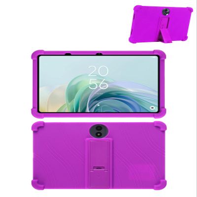 11.5" Case for TCL NXTPAPER 11 Plus Android Tablet (Model 9469X), Soft Silicone Kids Friendly Cover with Adjustable Stand, Drop-Proof (Purple)