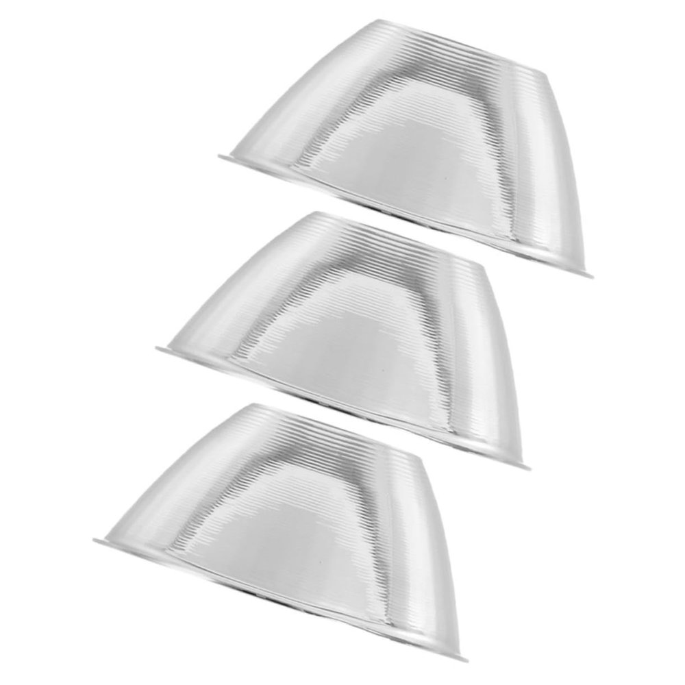 Uonlytech 3pcs Aluminum Reflector Cup for Flashlight Replacement Accessory for Spotlight Lighting Fixture Reduces Glare Enhances Light Efficiency for Indoor and Outdoor Use
