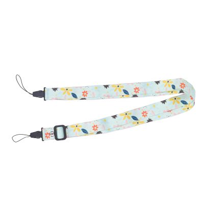 aqxreight 1.2m Camera Strap Belt Printed Pattern Multifunctional Shoulder Neck Strap for 12 11 8 9 Camera Graffiti (Green Background Flowers)