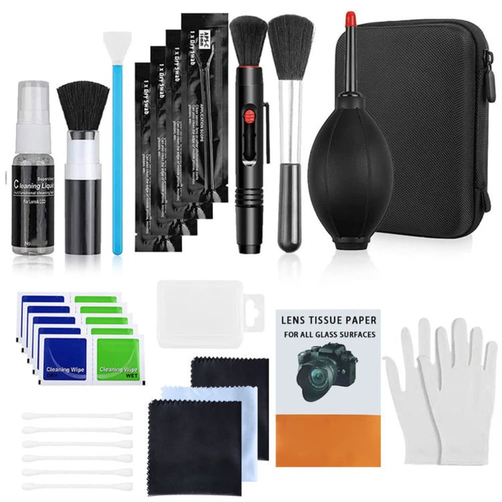 aqxreight 13-Piece Camera Kit with Swabs, Microfiber Cloths, and Lens Pen for Camera, Phone, and Computer