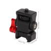 aqxreight Universal 1/4in Thread Field Mount Holder with Storage Case for Rail Clamp 360 Degree Rotation and 180 Degree Tilt view 3