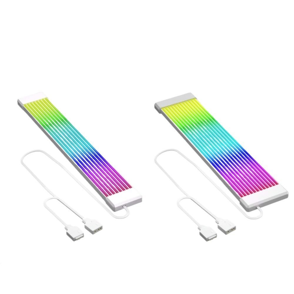 VCALDGFZ 5V 3Pin RGB L*/ED Light Strip Bar 8/24PIN Motherboard Power Extension Cable ARGB Motherboard Cable for Computer Power Supply(X8 X12)