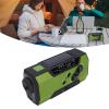 Wisoqu Emergency Radio, Hand Crank Weather Radio with SOS Alarm, Expandable Antennae, Flashlight and Bedside Lamp, USB Solar Hand Crank Charging view 3