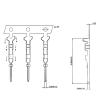 100pcs Female Pin Connector Shell Single Row 2.54mm Terminal Male Female Connector Through Hole Housing view 4