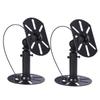 KALLORY 2pcs Speaker Wall Mount Brackets Gear Bite Special Ktv Sound Box Hanging Rack Surrounding Wall Hanger for Home Cinema Rotation Capacity view 1