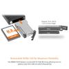 2.5" U.2/U.3 NVMe SSD PCIe 5.0 Mobile Rack Enclosure for External 3.5" Drive Bay (1 x MCIO 4i SFF-TA-1016) - ToughArmor MB601V5K-B view 3