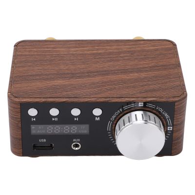 Digital Audio Amplifier Small Memory Card Player HiFi Stereo AMP USB Bluetooth 5.0 50W x 2 High Fidelity Clear Powerful Sound Fashionable Stylish Durable