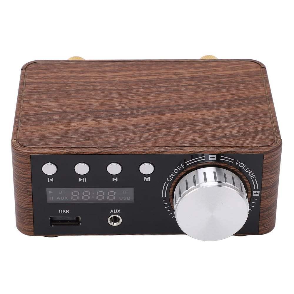 Digital Audio Amplifier Small Memory Card Player HiFi Stereo AMP USB Bluetooth 5.0 50W x 2 High Fidelity Clear Powerful Sound Fashionable Stylish Durable