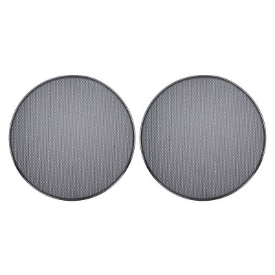 Asixxsix 260mm / 10.2in Speaker Cover, Mesh Subwoofer Grill Horn Guard Decorative Circle Grille Protector, Replacement Round Metal Grills for Car Speaker Mounting Home Audio, 2 Pack