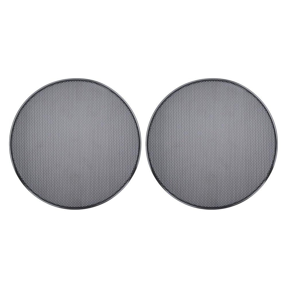 Asixxsix 260mm / 10.2in Speaker Cover, Mesh Subwoofer Grill Horn Guard Decorative Circle Grille Protector, Replacement Round Metal Grills for Car Speaker Mounting Home Audio, 2 Pack