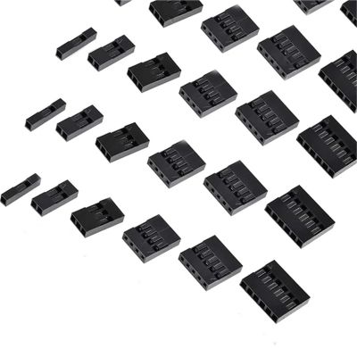 100pcs 1P Connector Shell Single Row 2.54mm Terminal Male Female Connector Through Hole Housing