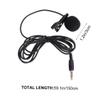 ERINGOGO Mini Metal Clip-on Lavalier Condenser Mic Microphone for Mobile Phone Laptop and Camera Portable Plug-Play Design Black view 2