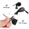 ERINGOGO Mini Metal Clip-on Lavalier Condenser Mic Microphone for Mobile Phone Laptop and Camera Portable Plug-Play Design Black view 3