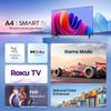 Hisense 43-Inch Roku Smart TV Bundle, Full HD 1080p, Dolby Audio, Alexa & Google Assistant Compatible - w/ 12 Month CPS Protection, UAX HDMI Cable, Screen Cleaner with Microfiber Cloth view 3