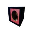 Atrend 10" Single Vented Red Carbon Fiber with Liquid Ink Hyrdrographics - USA Made with Heavy Duty Construction Subwoofer Box | Tuned to 36Hz | Pro-Tuned Bass Performance Proudly U.S.A. Built view 2