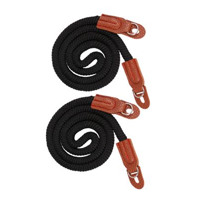 Hoement 2pcs Cotton Camera Shoulder Strap for DSLR Crossbody Neck Strap for Men and Women Sturdy Woven Design Adjustable Length for Photography and Travel