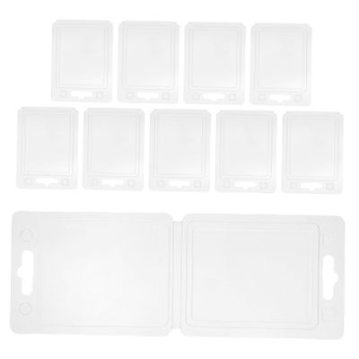 Hohopeti 10pcs Plastic Blister Packaging Electronics Holder Clamshell Case Protector Shipping Reusable Display