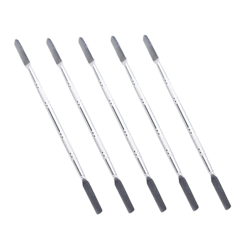 POPETPOP 5pcs Stainless Steel Spudger Pry Tool Set for Mobile Phone Tablet Laptop Repair Double-Ended Non-Scratch Opening Stick for Electronics and Mechanics