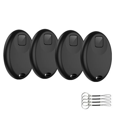 Air Tags 4 Pack, Bluetooth Key Tracker with Apple Find My (iOS Only), Item Finder Locator for Keys, Luggage, Backpack and Suitcases Anti-Lost Item Air Tags Tracker, Black