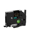 12mm Laminated Label Tape Compatible with TZE231 TZE131 TZE631 Ribbon Works for PT-H100 PT-H110 D600 710BT Label Printers(Gold on Black) view 1