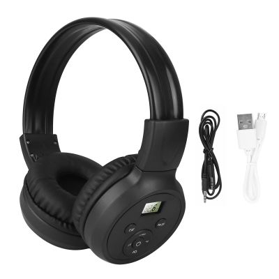 FM Radio Headphones, Rechargeable & Portable FM Headset Radio Receiver for Meeting
