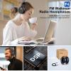 FM Radio Headphones, Rechargeable & Portable FM Headset Radio Receiver for Meeting view 3
