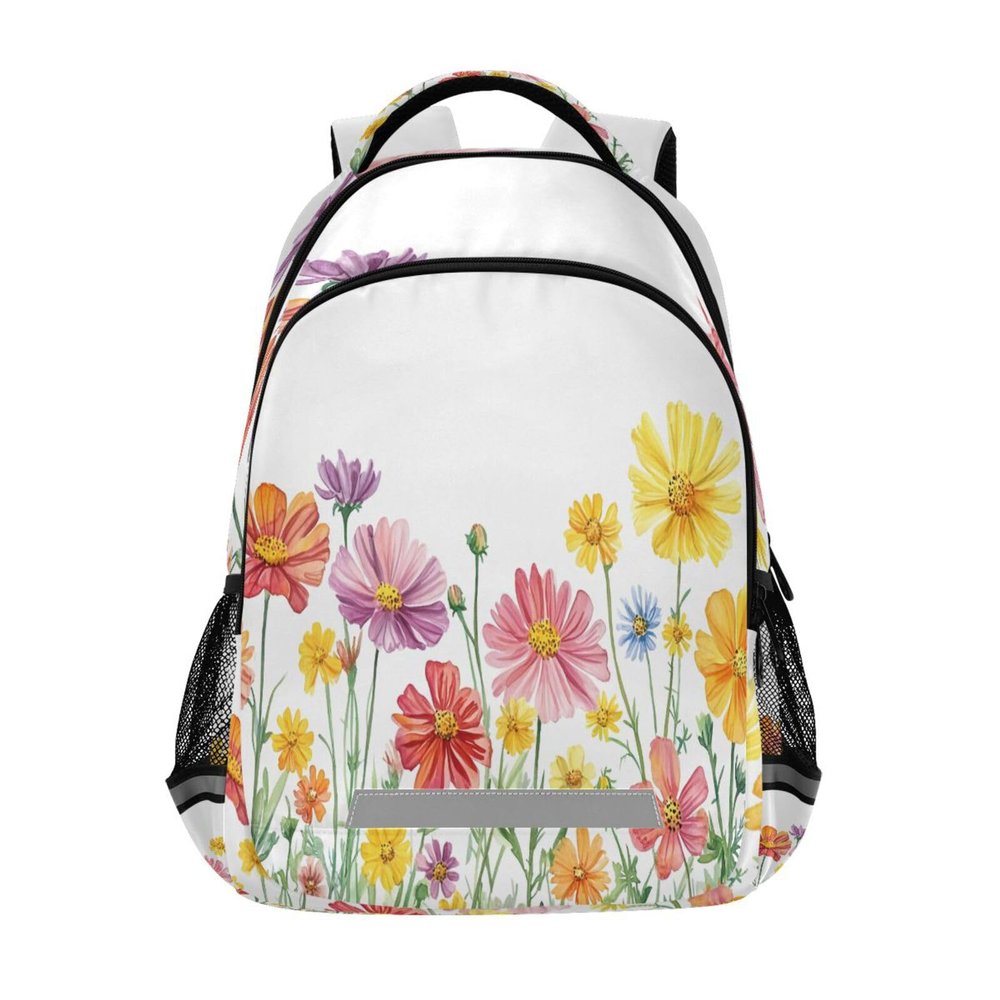 ATTX Waterproof Backpack with Wildflowers Design - Ergonomic Daypack for Outdoor Hiking, Travel & Sports#579