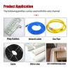 Metal Cord Cover,Stainless Steel Decorative Cable Hider, Floor Cable Concealer, Lamp Cord Cover, Cable Management, Self-Adhesive Antique Wire Hider, Aluminum Alloy Wire Hiders For TV On Wall(Rose Gold view 3