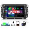 EagleNav Car Radio for Chevrolet Silverado GMC Sierra Yukon 2007-2013, Android 13 Touch Screen Head Unit with Wireless CarPlay Android Auto GPS Navigation SWC FM Bluetooth Backup Camera [2GB+64GB] view 1