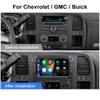 EagleNav Car Radio for Chevrolet Silverado GMC Sierra Yukon 2007-2013, Android 13 Touch Screen Head Unit with Wireless CarPlay Android Auto GPS Navigation SWC FM Bluetooth Backup Camera [2GB+64GB] view 2