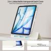 KTGGHG Hybrid Case for New iPad Air 11-Inch M4/M3/M2 2026/2025/2024, iPad Air 5/4th Gen 2022/2020 10.9"with Pencil Holder, 2-in-1 Removable Sliding Cover, Thin&Lightweight, Auto Sleep/Wake,White Cream view 2