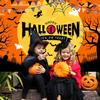 12x8ft Halloween Backdrop Horror Moon Night Pumpkin Graveyard Trick or Treat Photography Background Happy Halloween Party Banner Decorations Kids Adults Family Portraits Photo Studio Props view 4