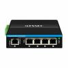 Poe Extender Industrial 4 Port Gigabit Ethernet with 90W PoE Input IEEE802.3af/at/bt PoE Output Repeater, 1 in 4 Out POE Booster for CCTV Camera, VOIP view 1